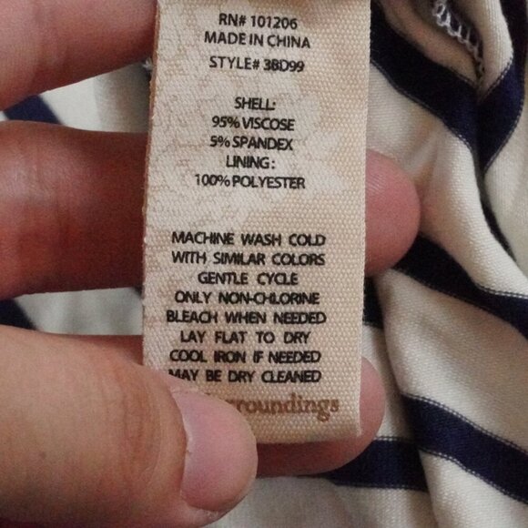 Soft Surroundings Vela Infinity Maxi Dress Striped Nautica Jersey Resortwear - Picture 6 of 12